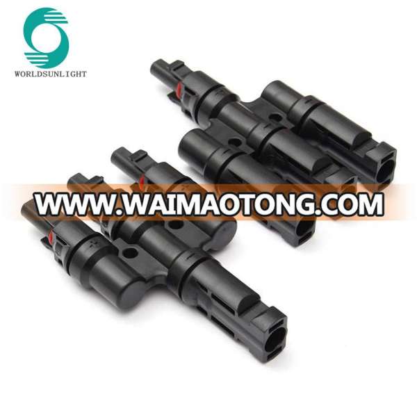 WSPVT3 IP67 T3 solar mc4 t-branch connector pv mc4 t branch connector